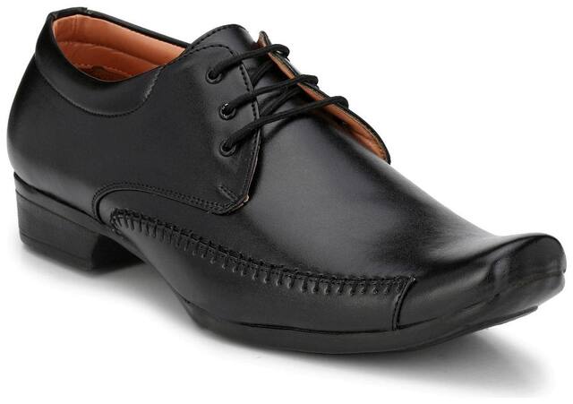 Trendigo Derby Formal Shoes For Men ( BLACK )