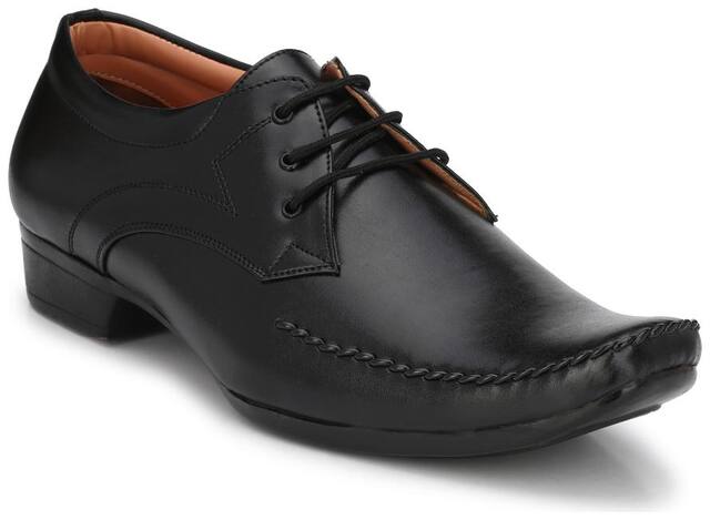 Trendigo Derby Formal Shoes For Men ( BLACK )