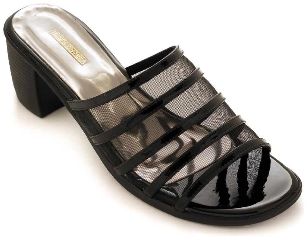

Trends Trades Women Black Heeled Sandals