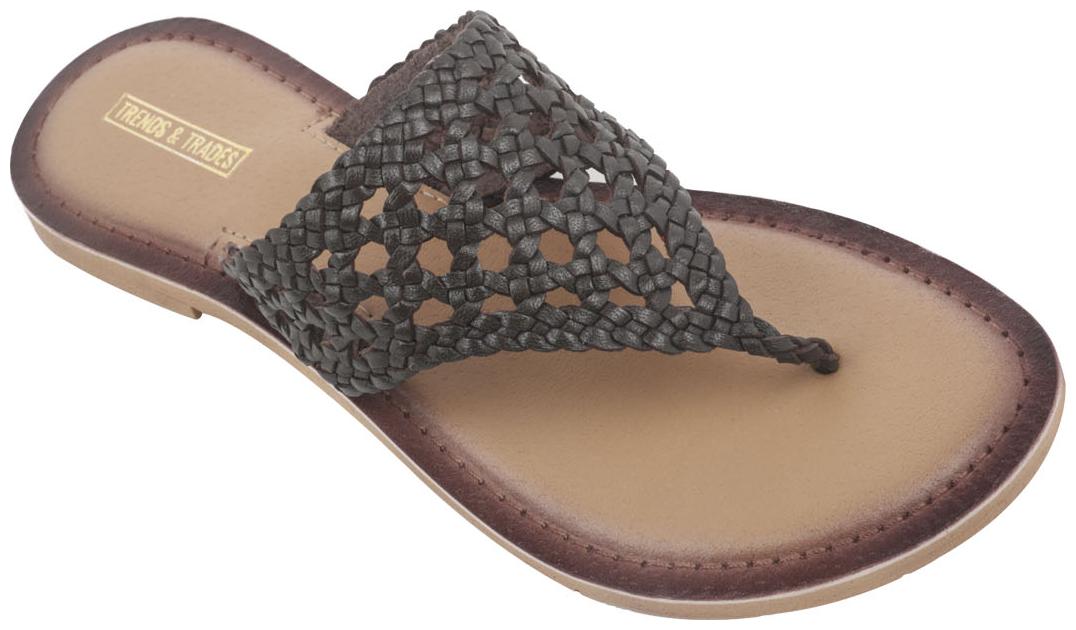 

Trends Trades Women Brown One Toe Flats
