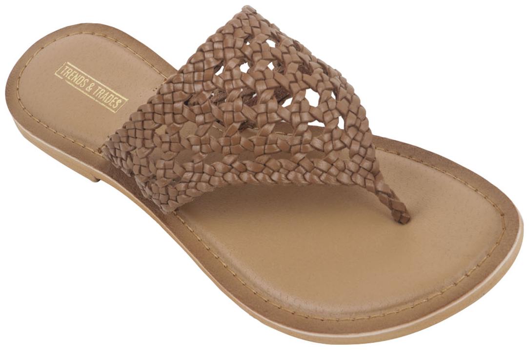 

Trends Trades Women Tan One Toe Flats