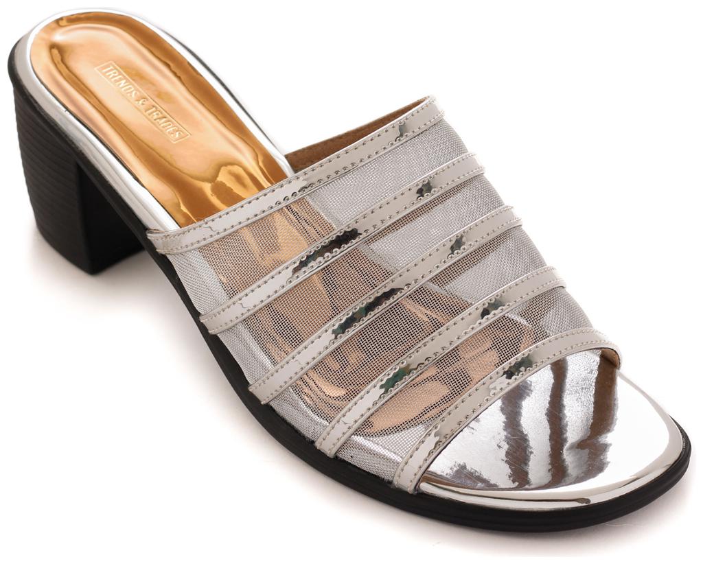 

Trends Trades Women Silver Heeled Sandals