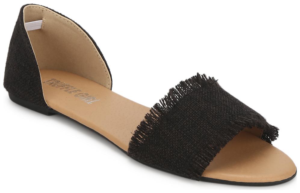 

Truffle Collection Black D orsay Slip-on Flats