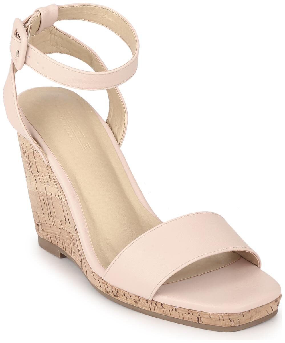 

Truffle Collection Nude PU Wedge Heel Sandals