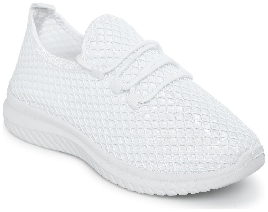 

Truffle Collection White Mesh Slip-On Sneakers