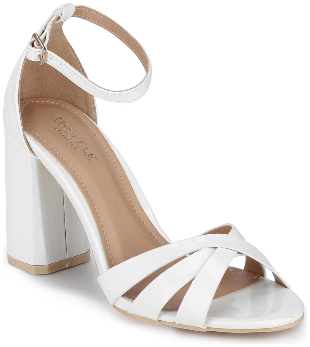

Truffle Collection White Block Sandals For Women