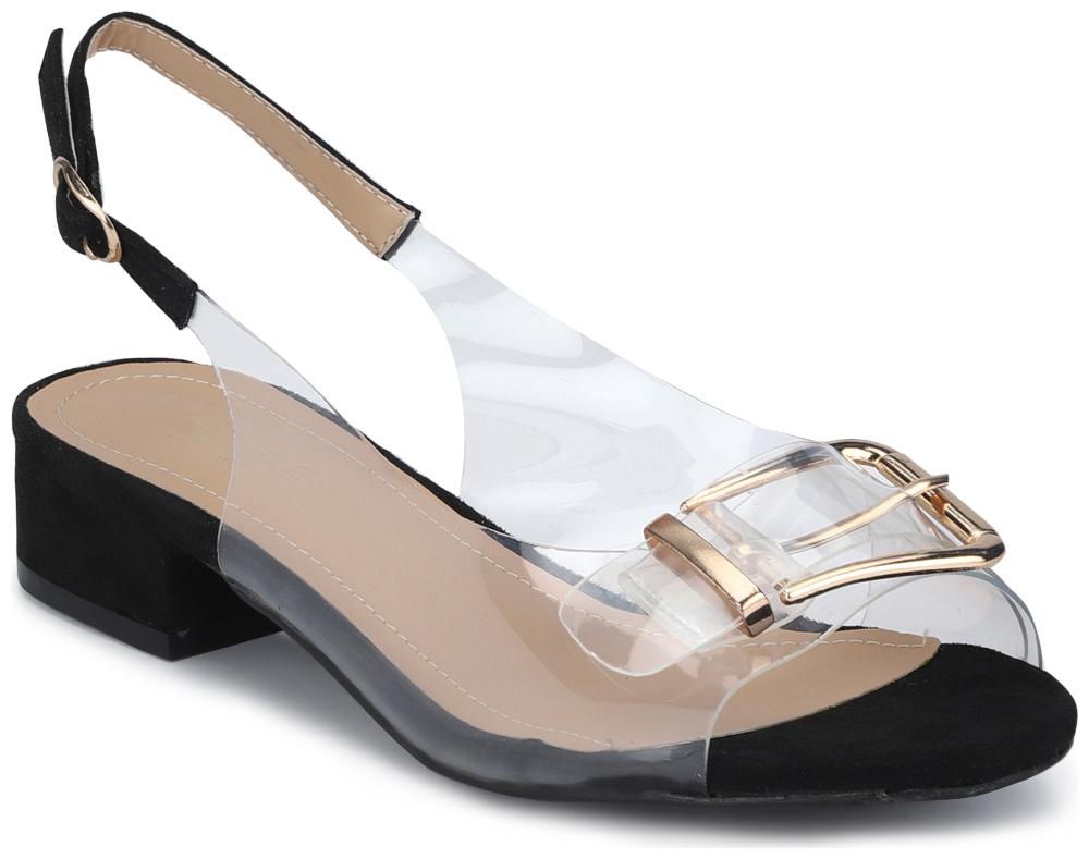 

Truffle Collection Black Block Sandals For Women
