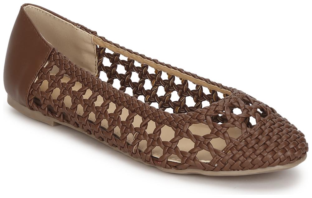 

Truffle Collection Tan Pu Weave Bellies