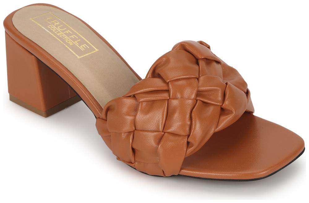 

Truffle Collection Women Brown Heeled Sandals