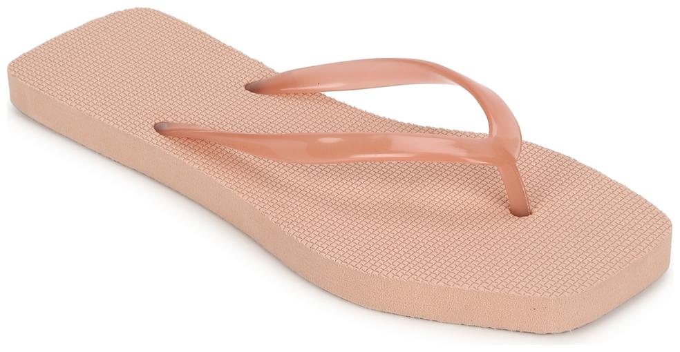 

Truffle Collection Beige EVA Flip Flops With Square Front