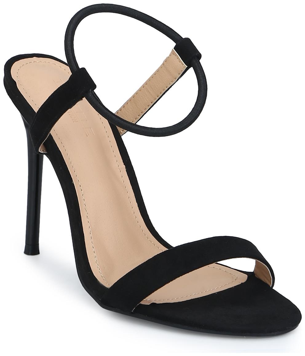

Truffle Collection Black Brown Stiletto Sandals For Women