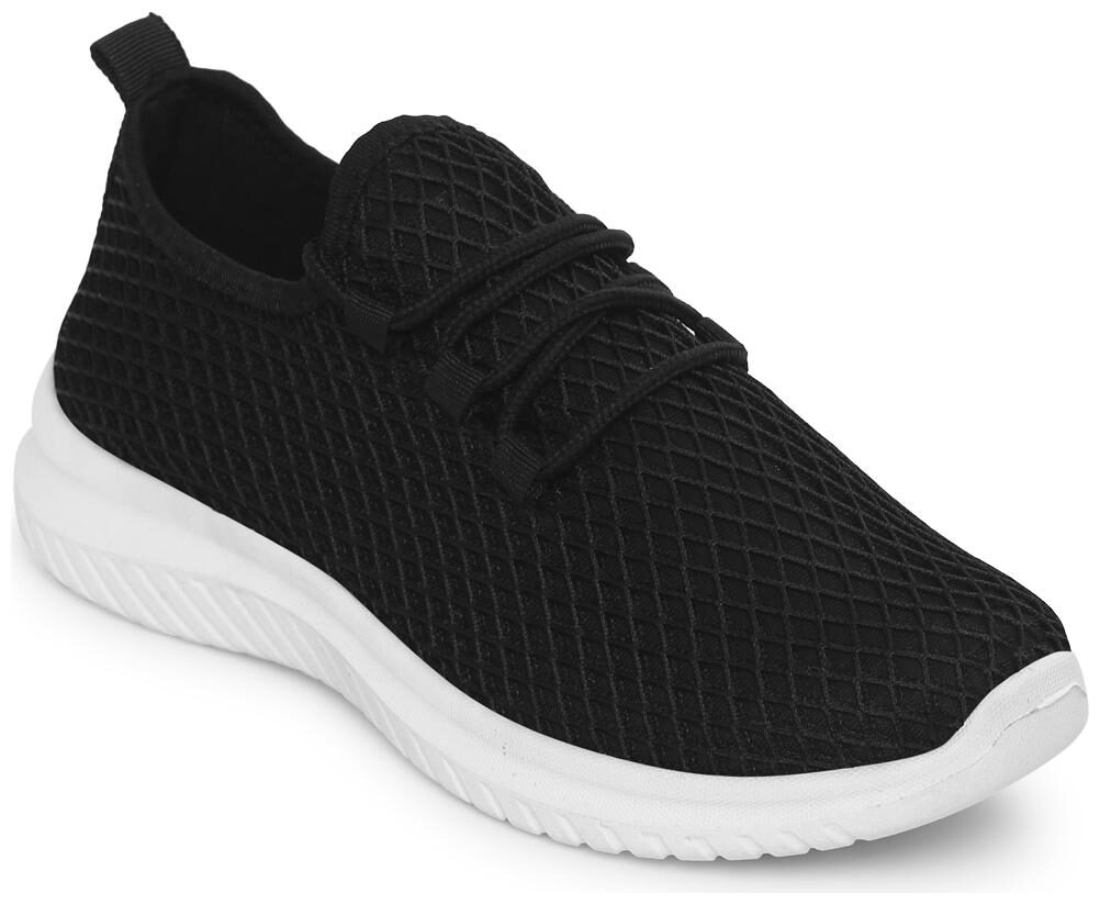 

Truffle Collection Black Mesh Slip-On Sneakers