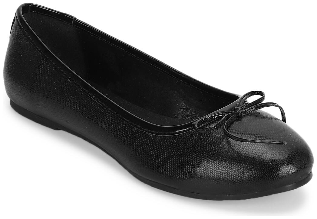 

Truffle Collection Black PU Bow Detail Ballerinas
