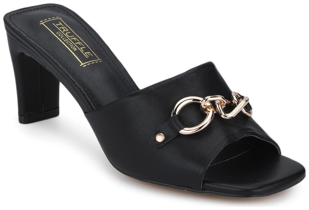 

Truffle Collection Black Block Sandals For Women