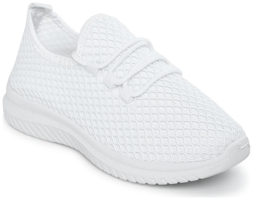 

Truffle Collection White Mesh Slip-On Sneakers