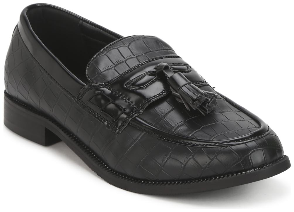 

Truffle Collection Men PU Moccasin Black