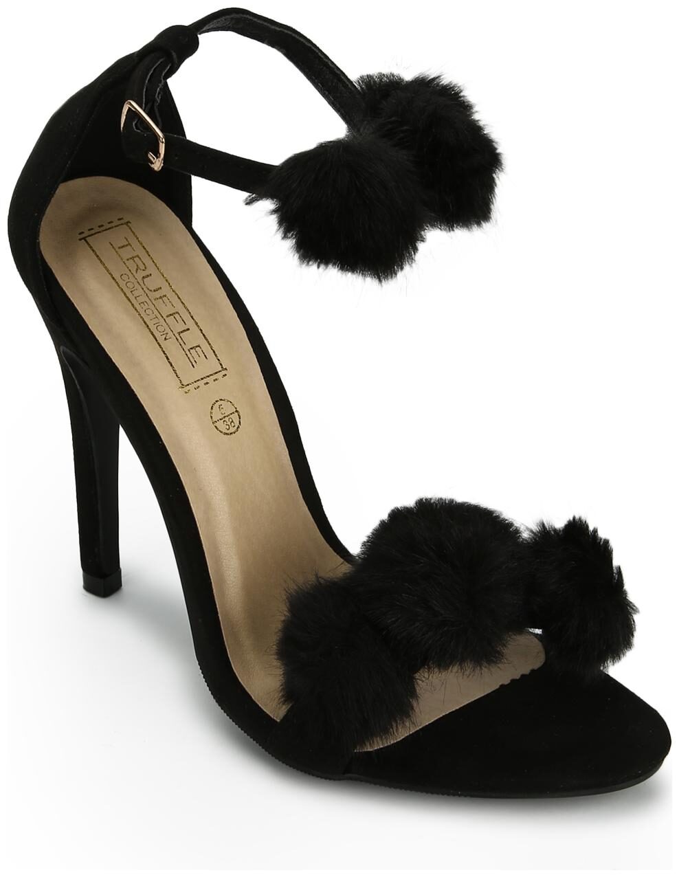 

Truffle Collection Women Black Heeled Sandals
