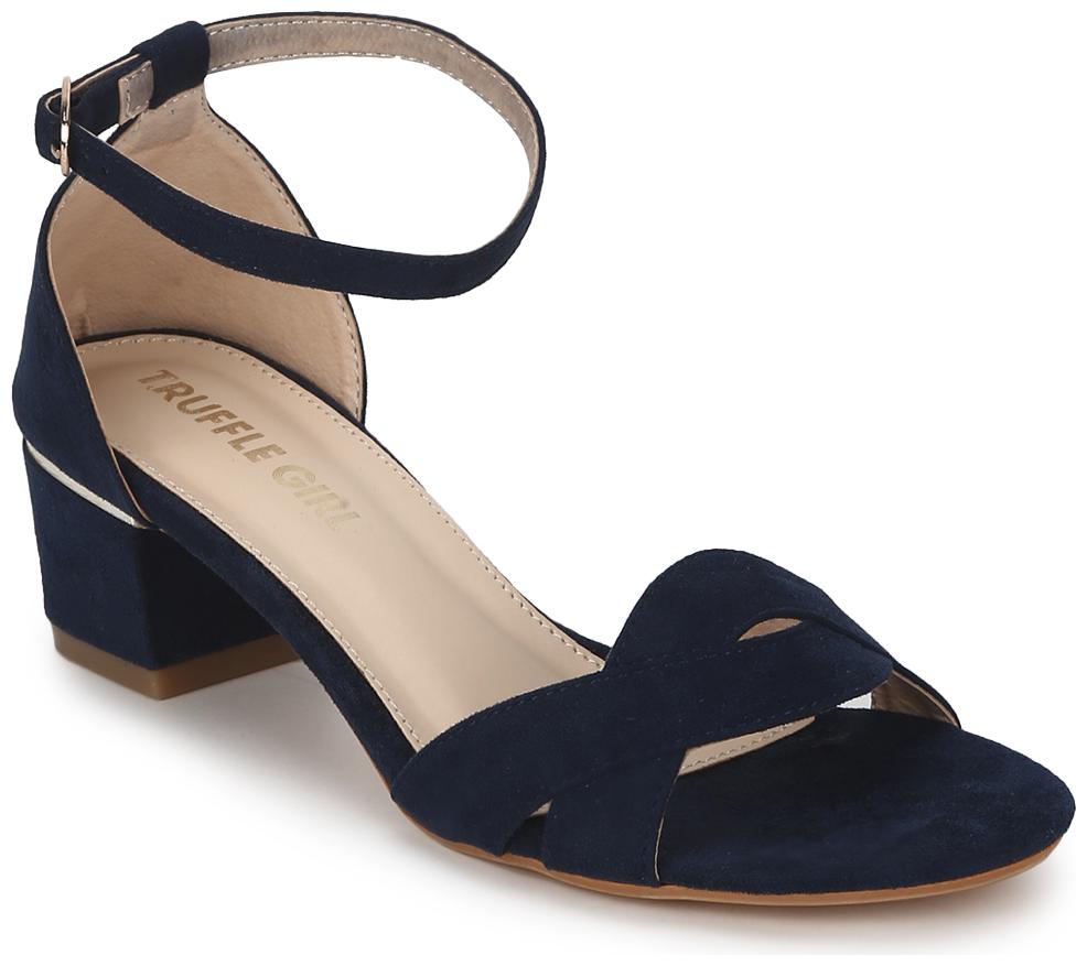 

Truffle Collection Navy Blue Micro Low Heel Sandals
