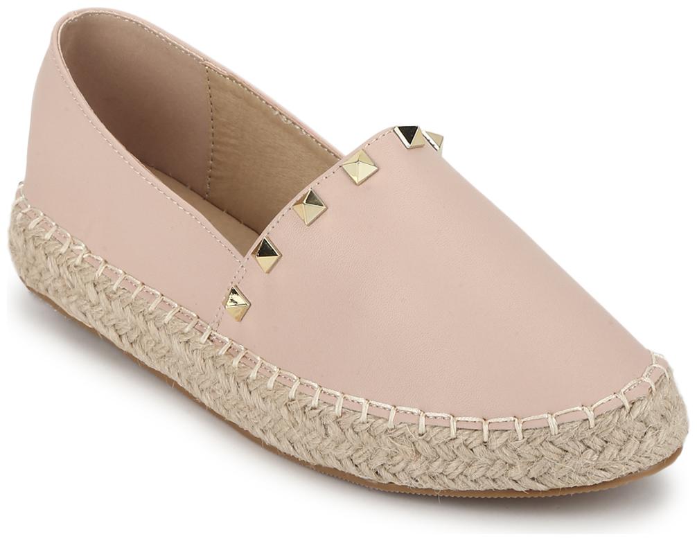 

Truffle Collection Nude PU Mash Slip On Flat Loafers