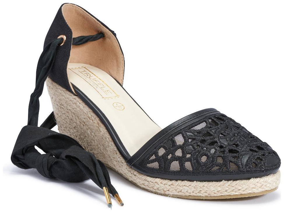 

Truffle Collection Black Wedges