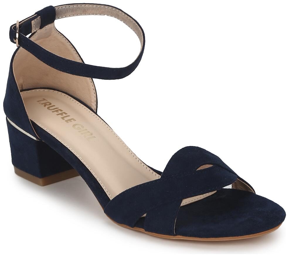 

Truffle Collection Navy Blue Micro Low Heel Sandals
