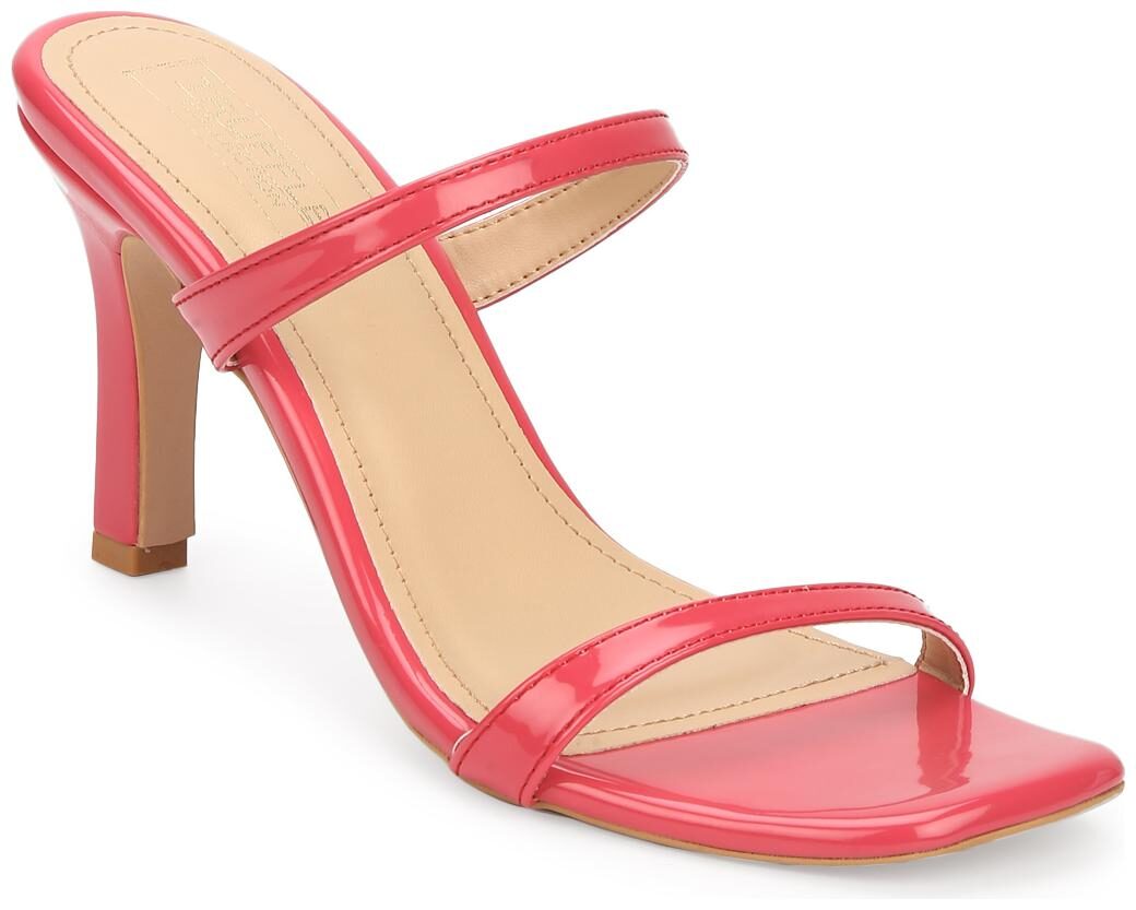 

Truffle Collection Red Patent Slim Strap High Heel Mules