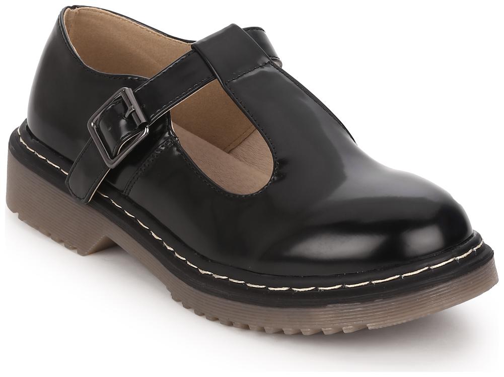

Truffle Collection Black Hishine Buckle Slip-on Shoes