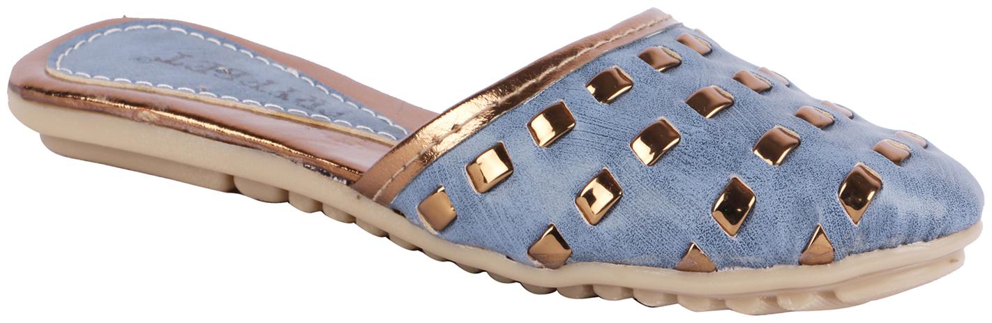 

Tryfeet Women Blue Mules