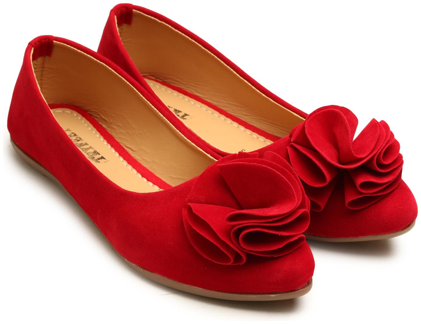 

tryfeet Women s Red Pointed Bellies