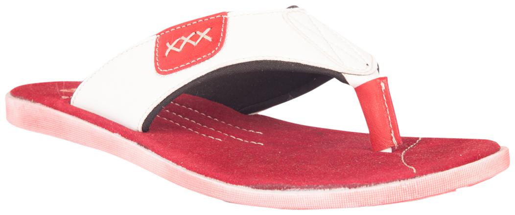 

Twin Mens Chappal TNT-81001 White and Red colour