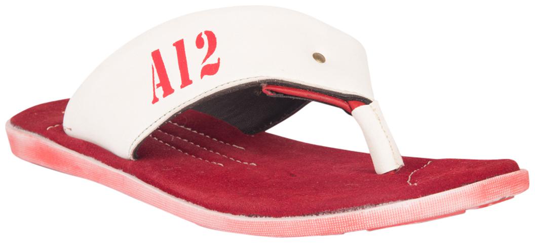 

Twin Mens Chappal TNT-81003 White and Red colour