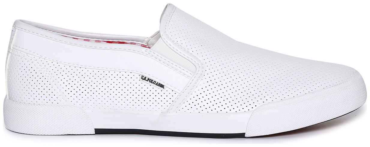 

U S Polo Assn Contrast Sole Perforated Slip On Shoes