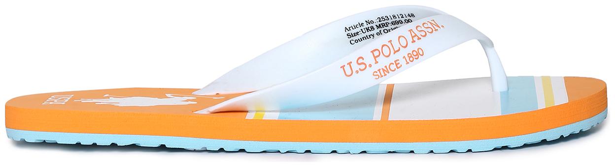 

U S Polo Assn Men Orange Flip-Flops - 1 Pair