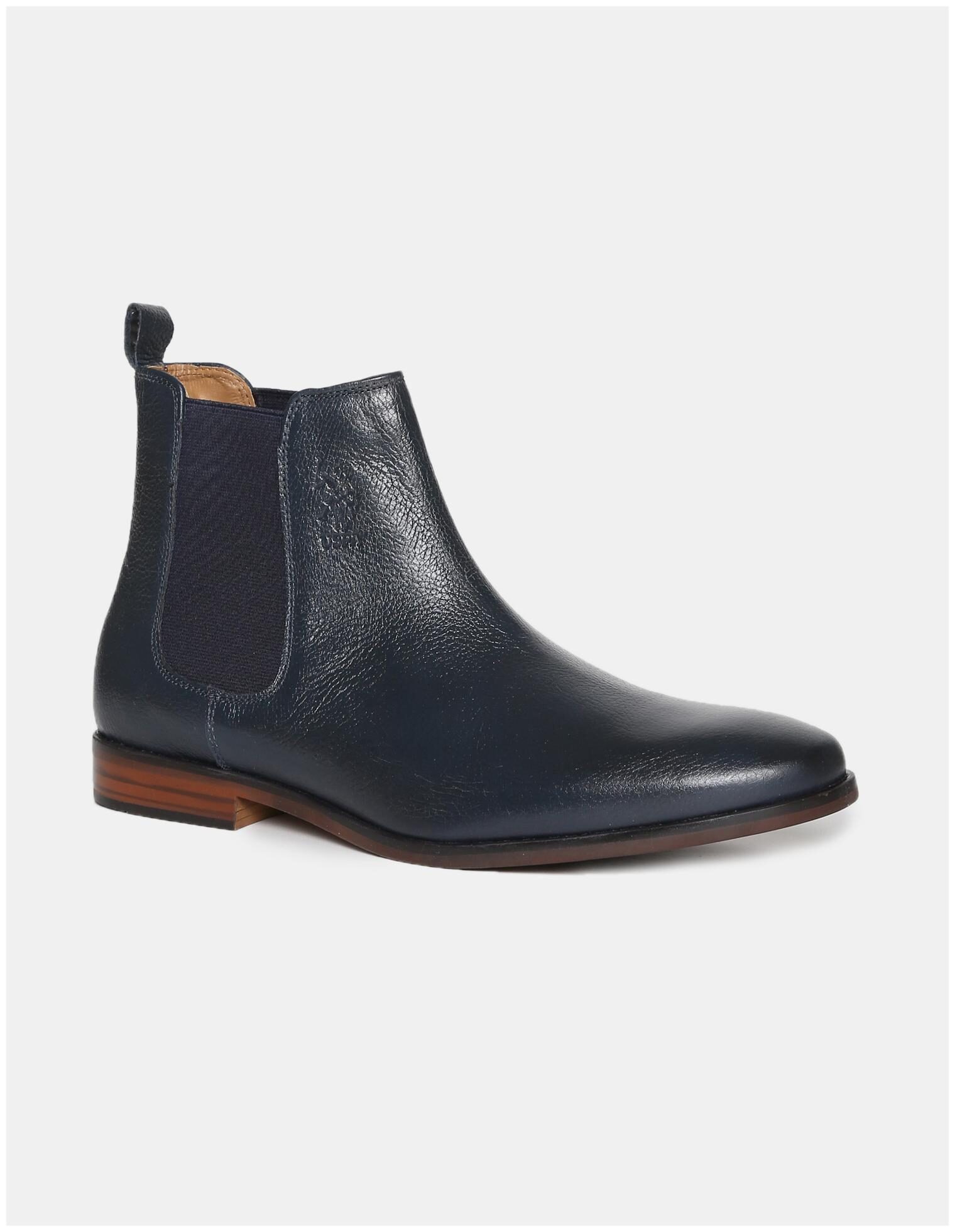 

U S Polo Assn Men Blue Chelsea Boots - 2531934079