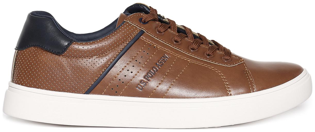 

U S Polo Assn Men Brown Sneakers