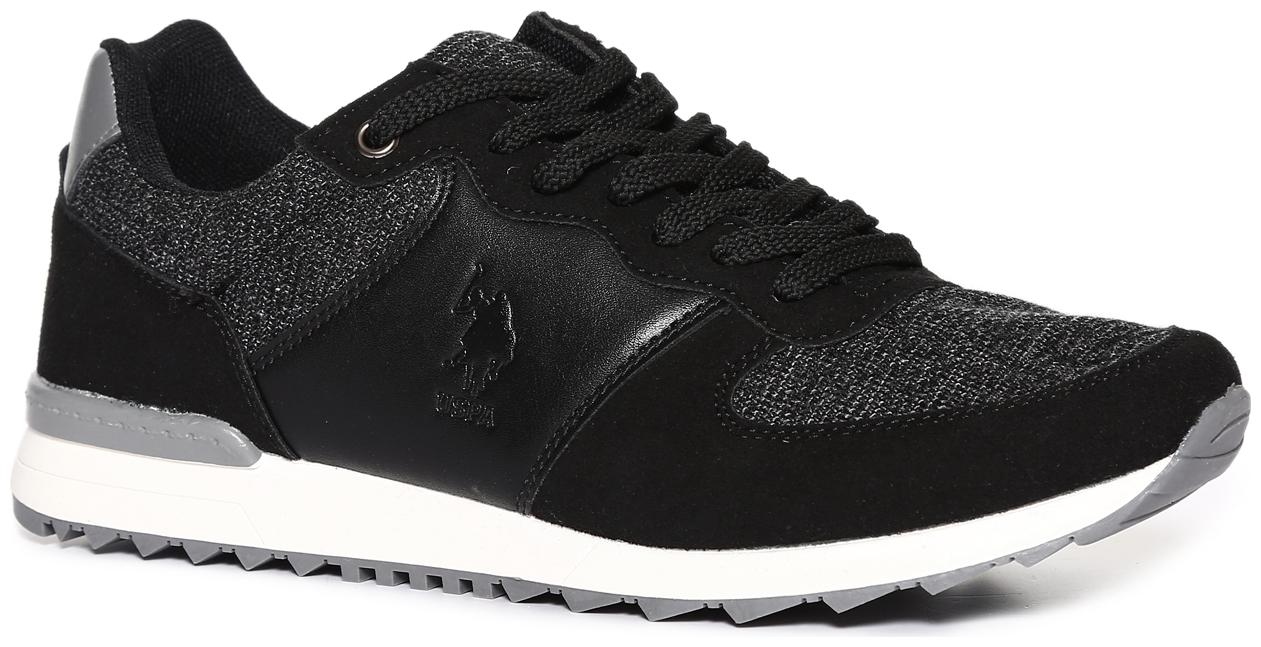 

U S Polo Assn Men Running Shoes ( Black )