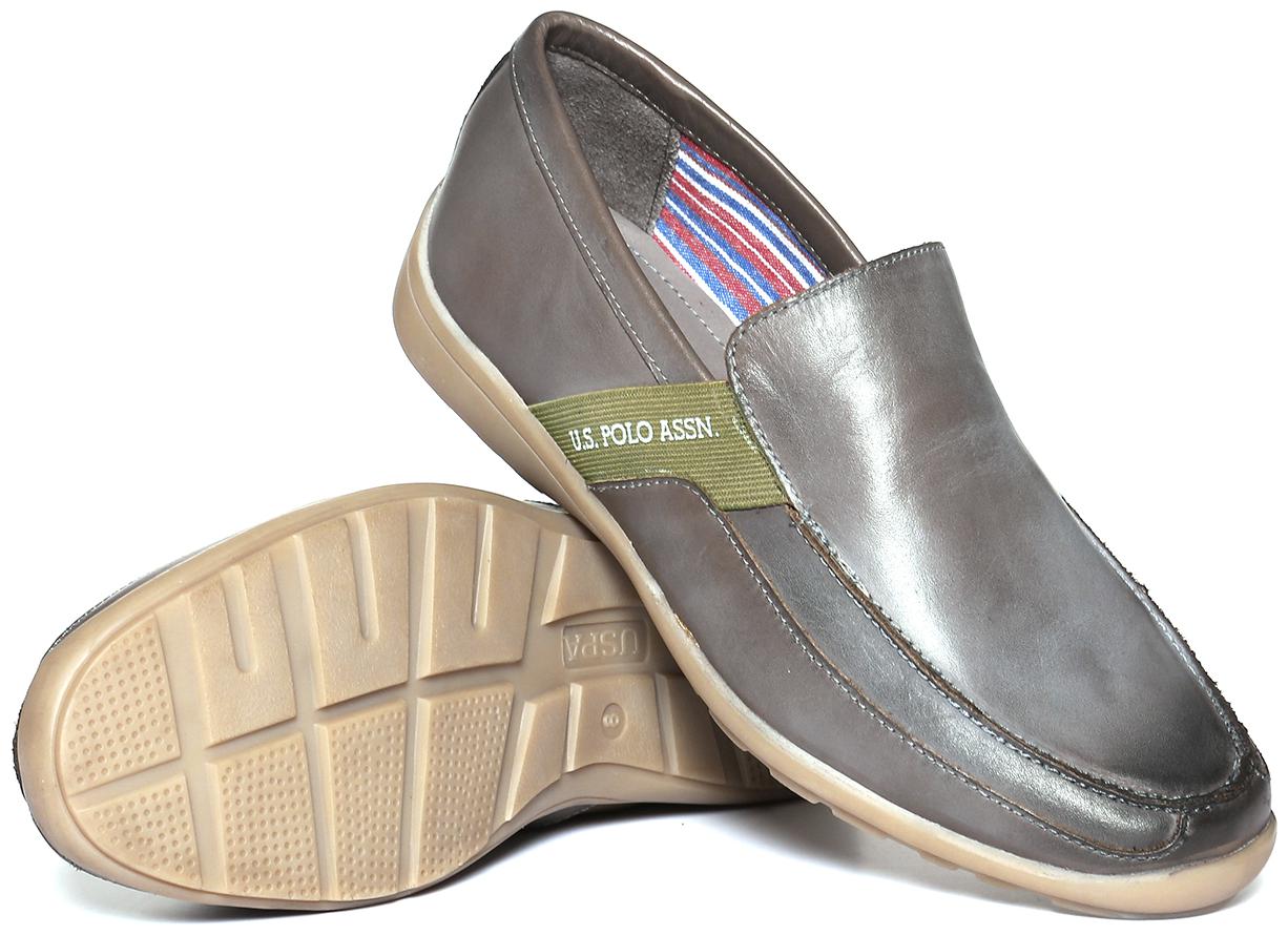 

U S Polo Assn Men Green Casual Shoes - BURNISHED LEATHER SLIP-ON SHOES - 2531815974