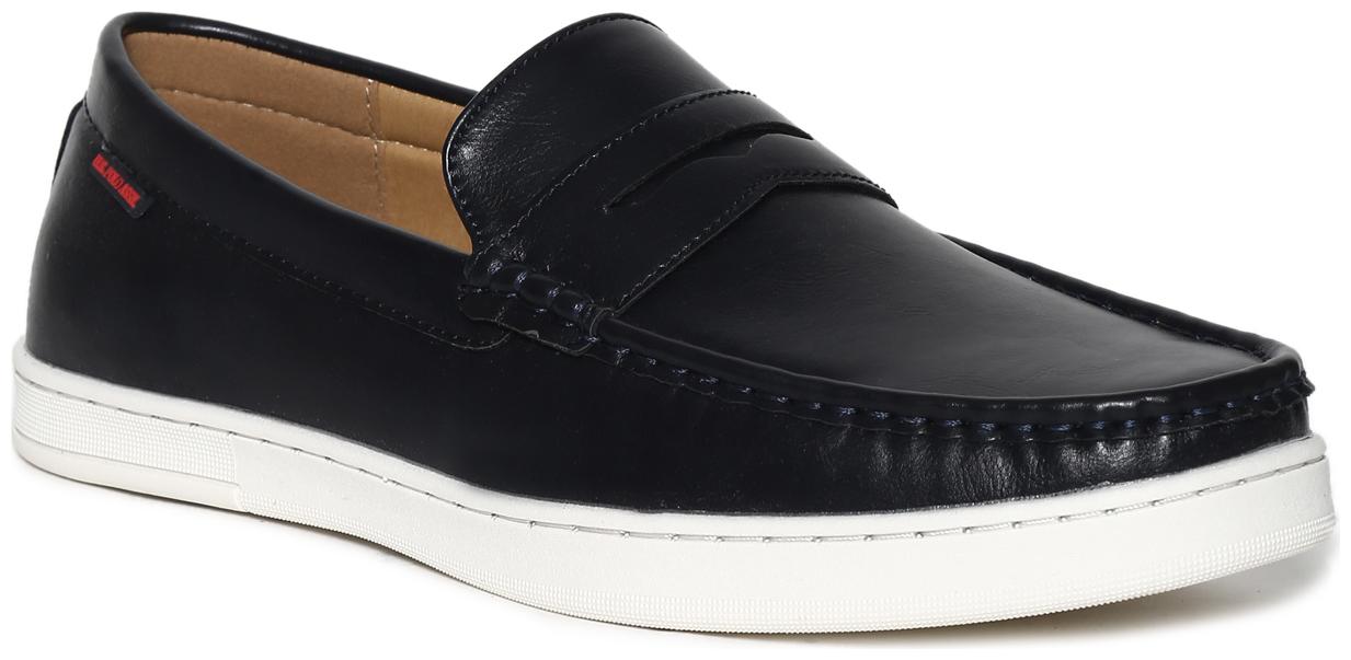 

U S Polo Assn Men Blue Loafers - BLUE PENNY STRAP CONTRAST SOLE LOAFERS - 2531914279