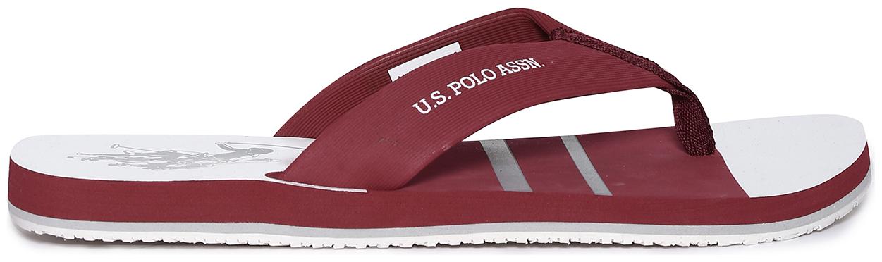

U S Polo Assn Men Red Flip-Flops - 1 Pair