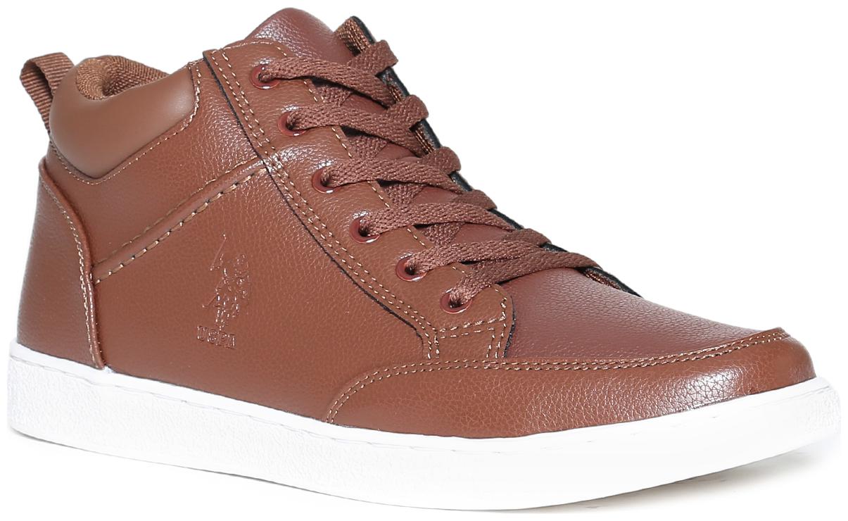 

U S Polo Assn Men Brown Sneakers