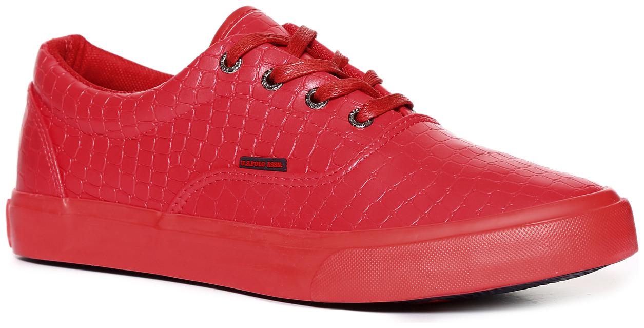 

U S Polo Assn Men Red Sneakers