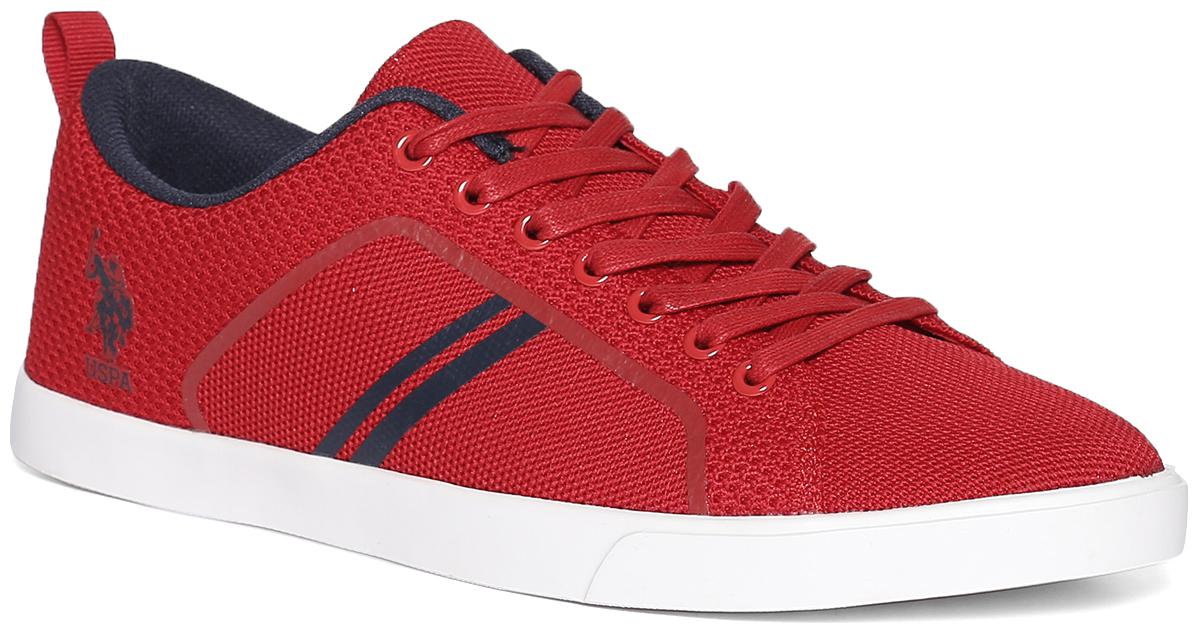 

U S Polo Assn Mesh Lace Up Sneakers Men Red Sneakers