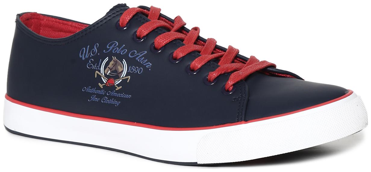 

U S Polo Assn Blue Contrast Sole Lace Up Sneakers Men Blue Classic Sneakers - 2531919279