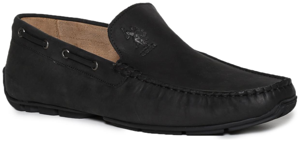 

U S Polo Assn Men Black Loafers - 2531908805