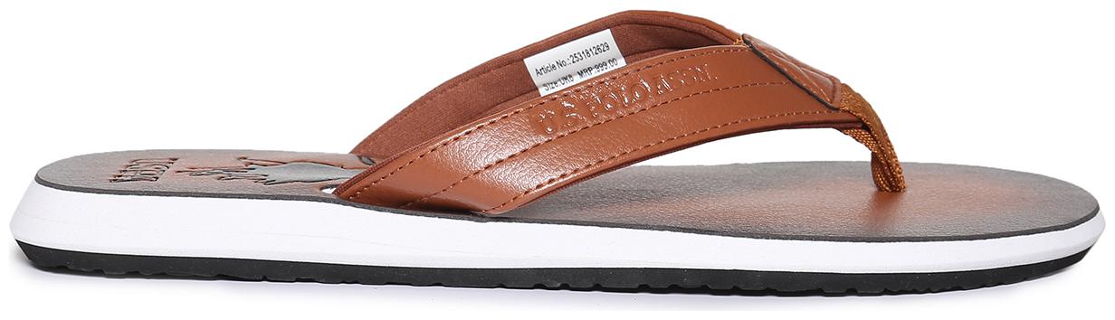 

U S Polo Assn Men Brown Flip-Flops - 1 Pair