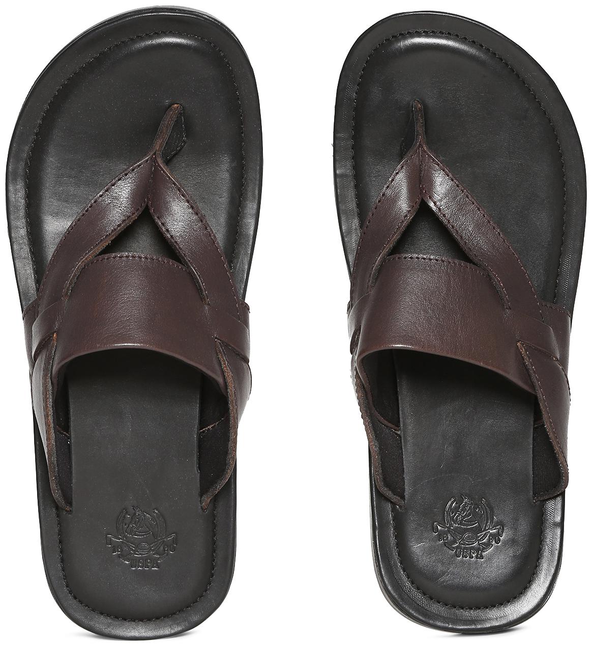 

U S Polo Assn Men Brown Sandals