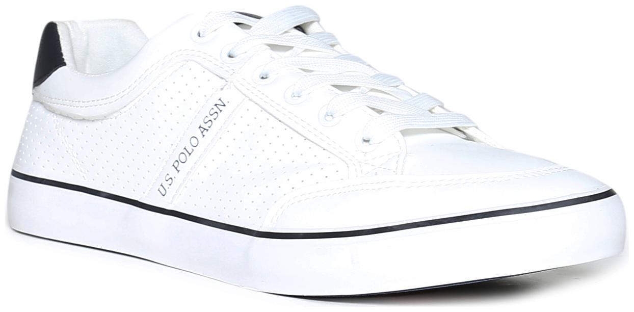 

U S Polo Assn Men White Classic Sneakers - 2531913212