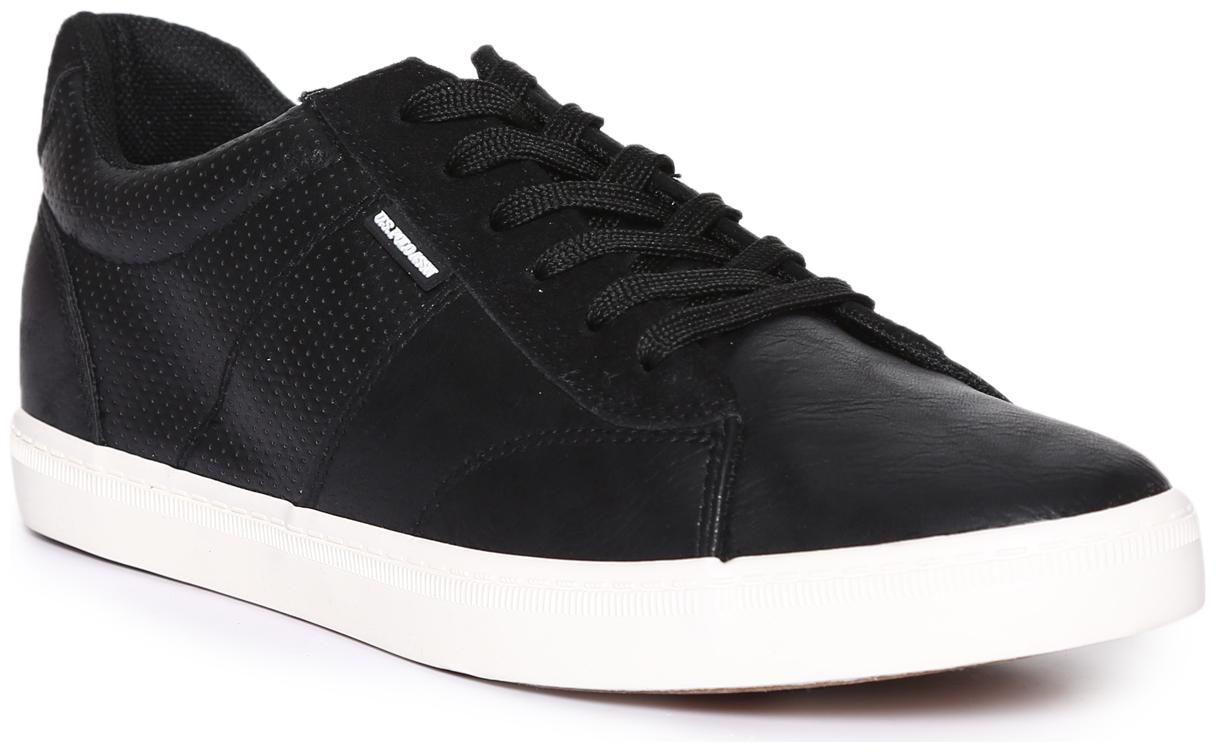 

U S Polo Assn Panelled Perforated Sneakers Men Black Sneakers