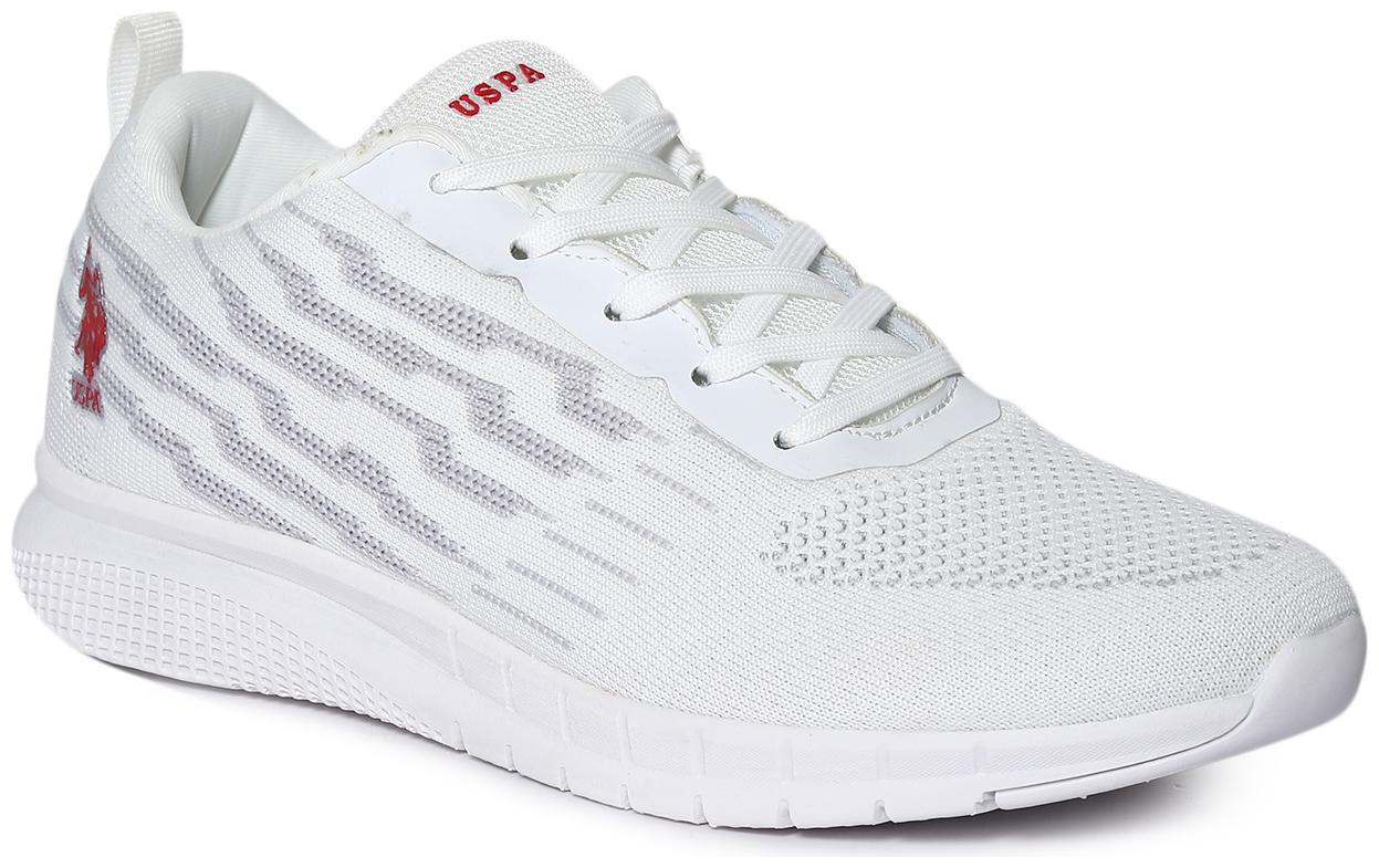 

U S Polo Assn Men Running Shoes ( White )