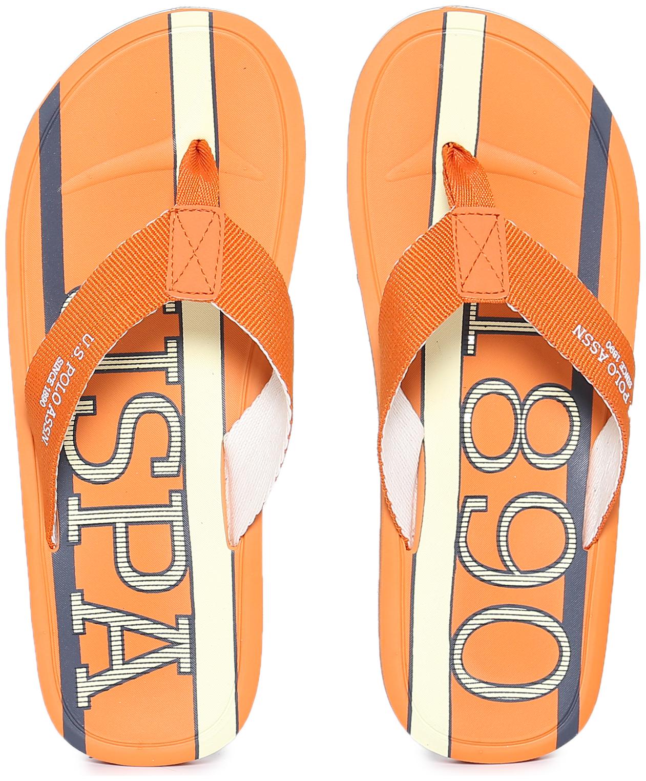 

U S Polo Assn Men Orange Flip-Flops - 1 Pair